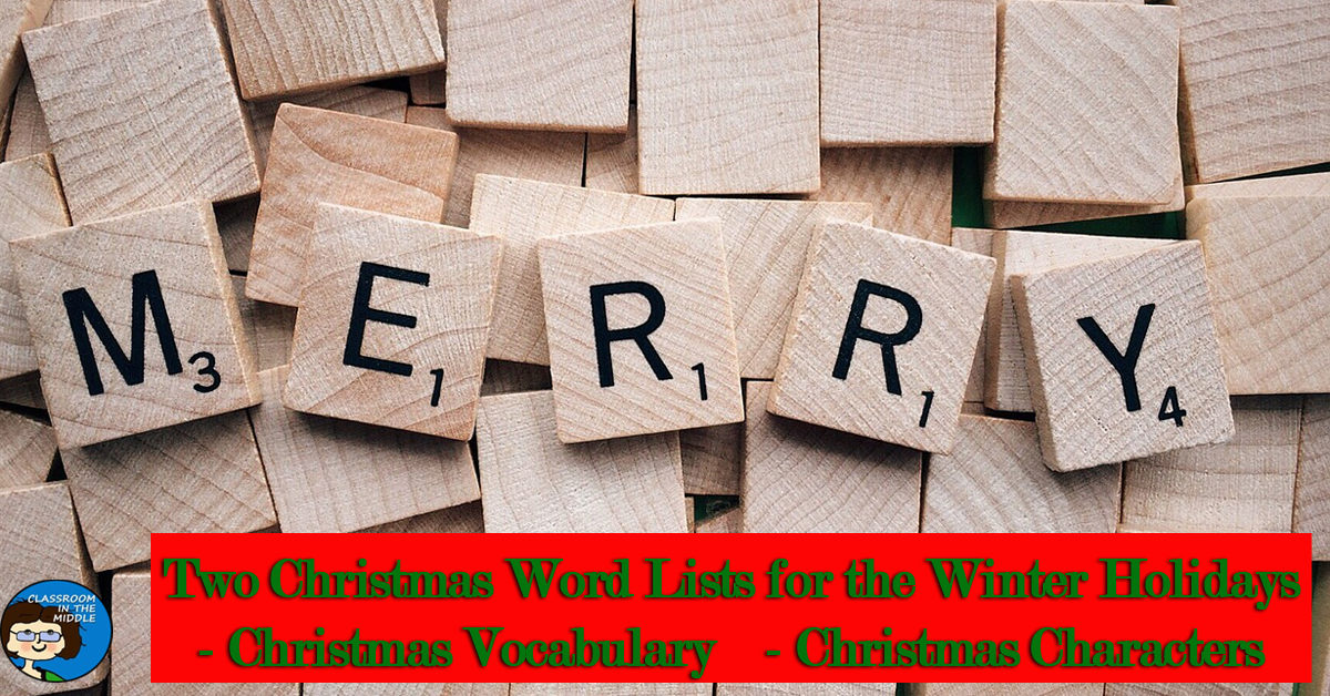 Winter Holidays Word Lists