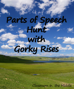 Parts of Speech Hunt with Gorky Rises