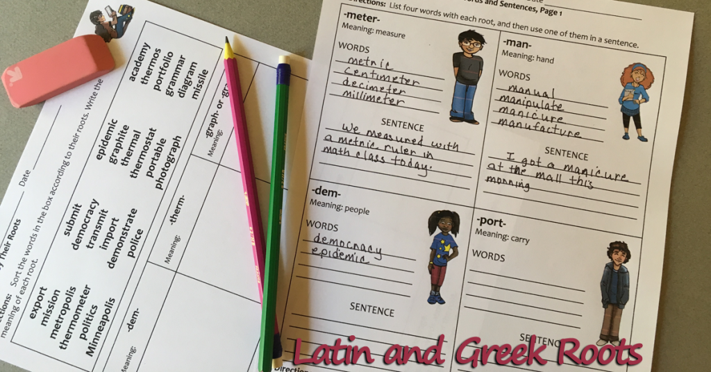 Latin and Greek Roots Activities