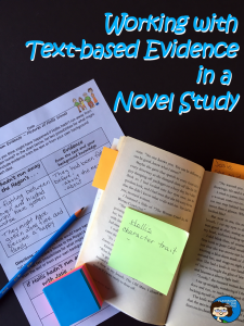 Working with Text-based Evidence in a Novel Study