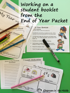 End of Year Packet