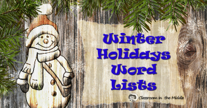 Winter Holidays Word Lists fb