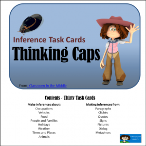 Inference Task Cards - Thinking Caps
