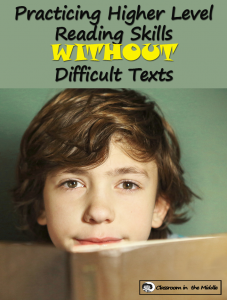 Practicing Complex Reading Skills without Difficult Texts