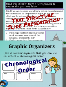 Chronological Order Slide Presentation sample