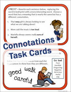 Connotations Task Cards