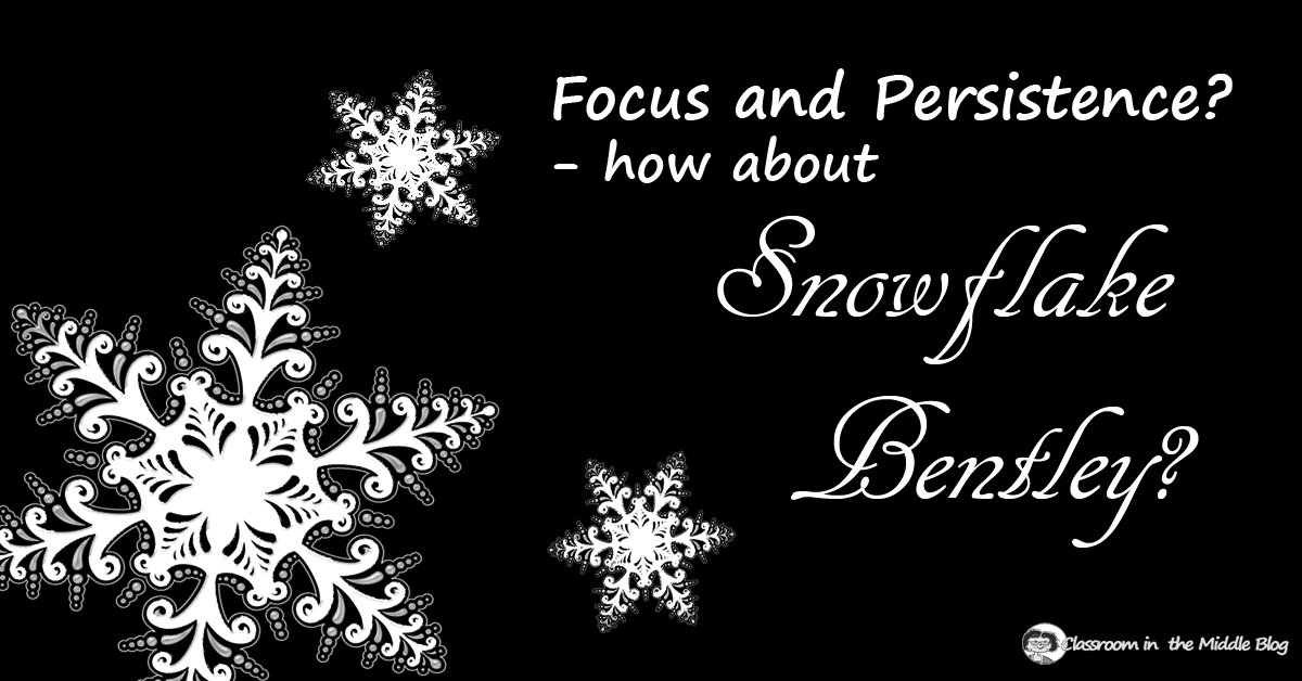 Focus and Persistence - How about Snowflake Bentley