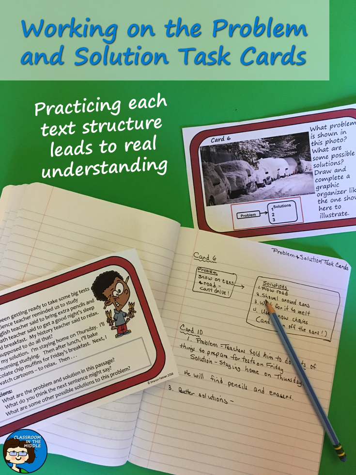 Problem and Solution Task Cards