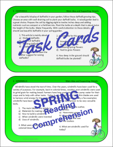Spring Task Cards