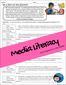 Media Literacy Activities
