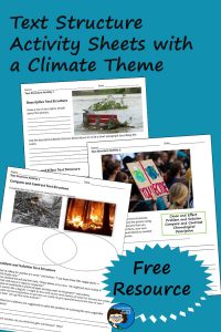 Text Structure Activity Sheets- free download
