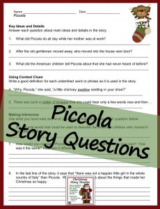 Piccola Story Questions