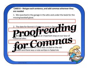 Proofreading Task Cards