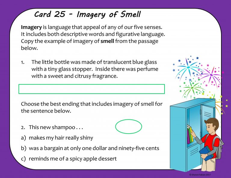 Teaching Figurative Language and Imagery with Task Cards