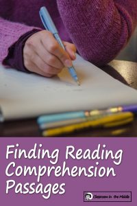Finding Reading Comprehension Lessons