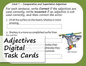 Adjectives Digital Task Cards