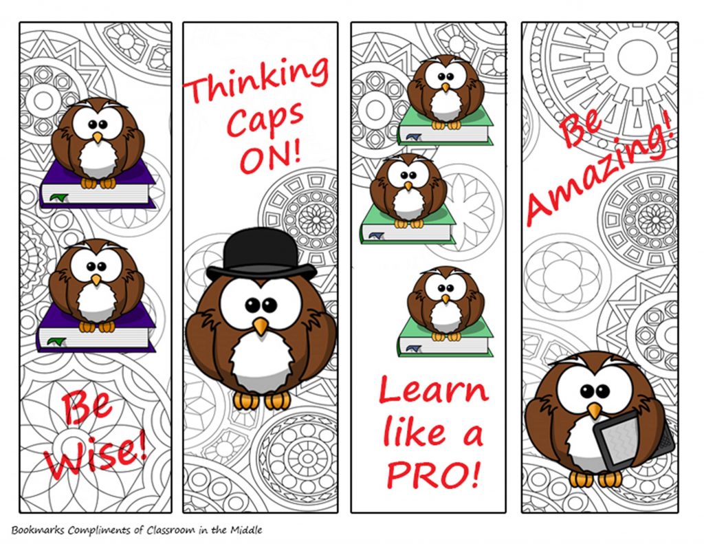 Back to School Bookmarks  2023