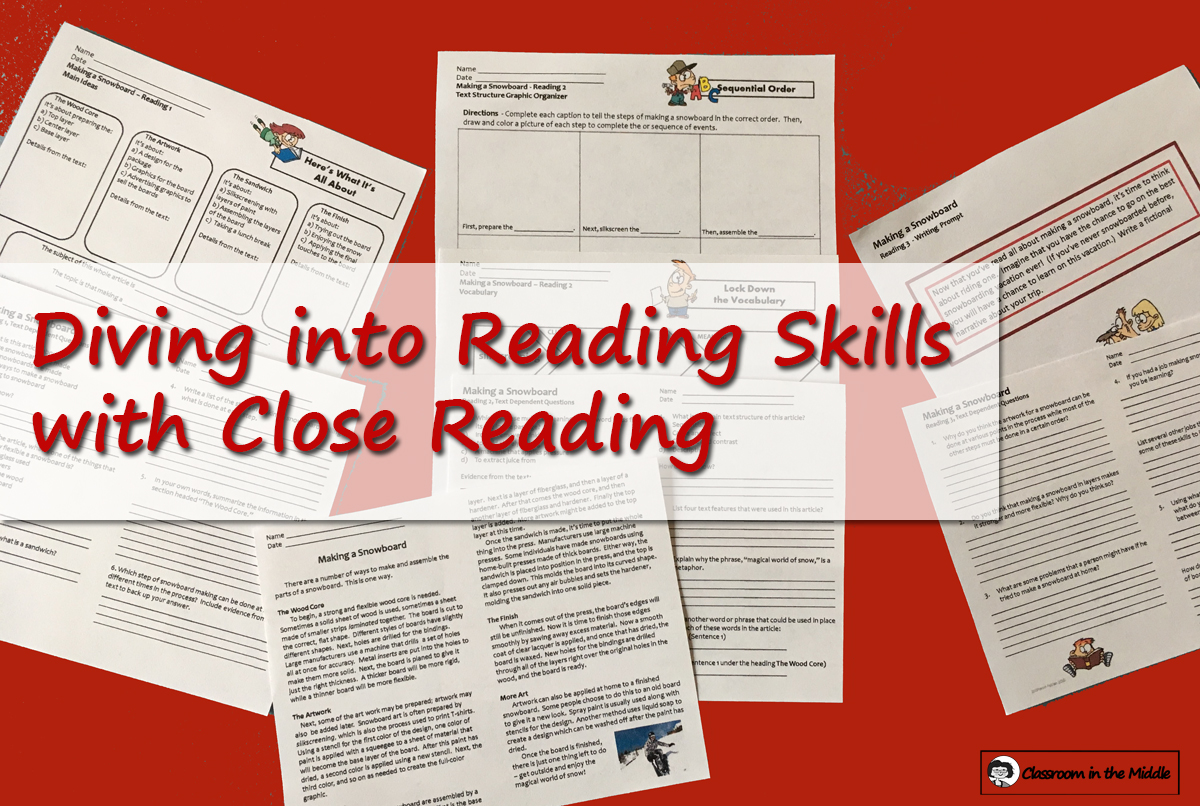 Diving into Reading Skills with Close Reading